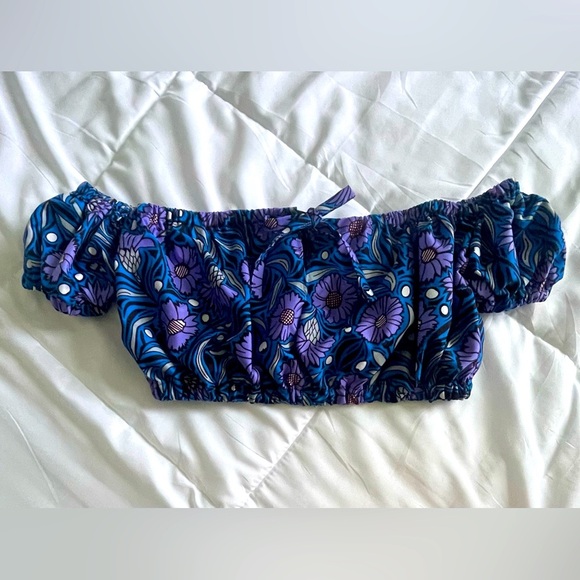 Floral handmade crop top brand new never worn - Picture 3 of 3